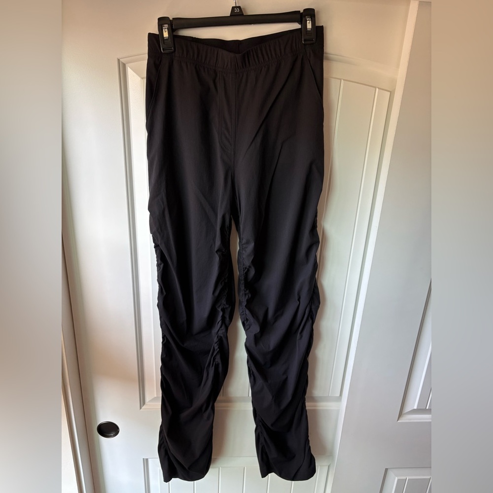 Medium lululemon athletica Black Track Pants with Ruched Detail